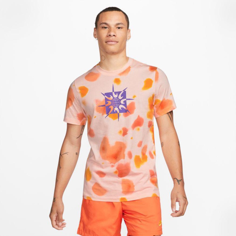 Nike Tye Dyed T-Shirt Mens Size Large Pink/Peach NWT #DQ1067 610